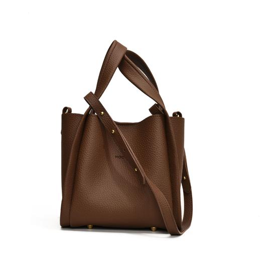 荔枝纹菜篮子水桶包 子母两件套 简约单肩包 手提菜篮子包 商品图9