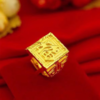 【蛇年新年福】纯黄金色霸气戒指 高端时尚钻戒指环-#NIN1 商品缩略图3