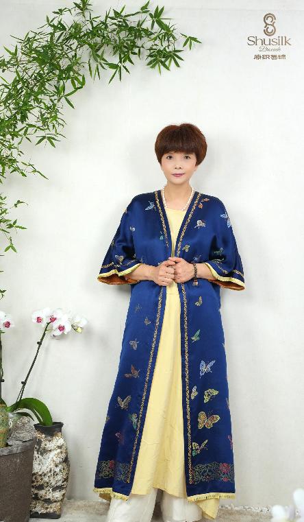 锦蝶披风袍子 商品图2