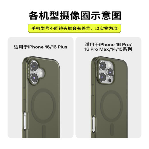 【经典纯色系列 · 向山野】苔藓绿 POPCASE手机壳 MagSafe Popcase磁吸款 iPhone 16/15/14 商品图2