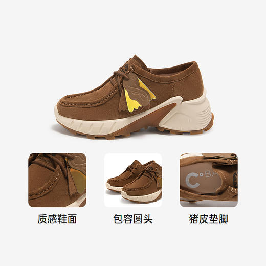 【Chic°主题款】千百度厚底袋鼠鞋时尚休闲鞋女春季百搭防滑鞋A24415411 商品图3