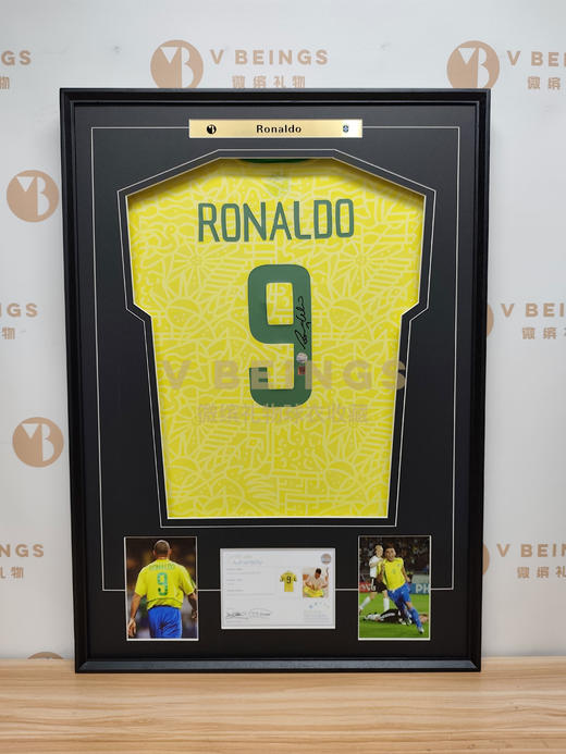 收藏系列 大罗 巴西队9号黄色 亲笔签名球衣 商品图1