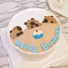 【卡皮巴拉主题蛋糕】