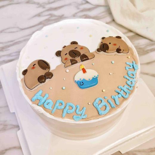 【卡皮巴拉主题蛋糕】 商品图0