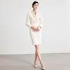 IWY/杏色连衣裙女长袖新款高级感气质女神范主持人上镜工作装24Q672 商品缩略图3
