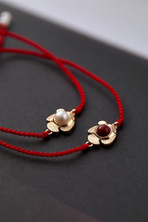 pearl moments  年年有鱼 小鱼儿（南红）红绳 商品图3