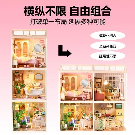 Rolife若来DIY超级世界拼装-甜梦少女 卧室 商品图1