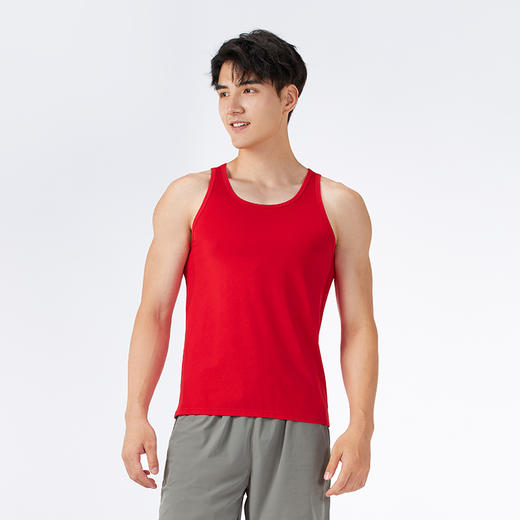 都市丽人男士常规背心太极石索罗娜基础简约窄肩背心FVH5A4 商品图1