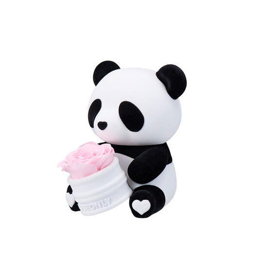 【告白神器】ROSEONLY诺誓 永生玫瑰 公仔系列 爱妮熊猫 粉色 红色 粉白色 送朋友 情人节礼物 商品图5