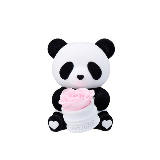 【告白神器】ROSEONLY诺誓 永生玫瑰 公仔系列 爱妮熊猫 粉色 红色 粉白色 送朋友 情人节礼物 商品图4