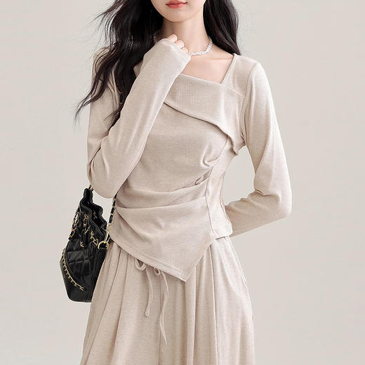 裁缝学苑AS404设计感不规则长袖T恤纸样女阔腿裤子套装打板裁剪 商品图2