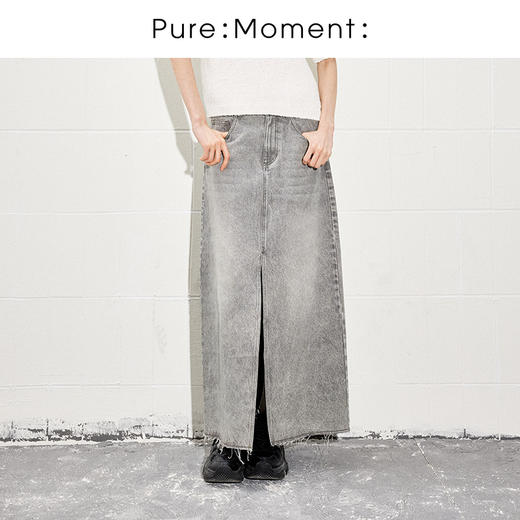 【商场同款】麦檬春秋牛仔长裙4F3140631 商品图0