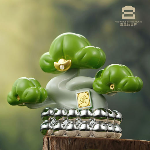 赚钱花足金招财摆件故宫文创桌摆摆台乔迁生日伴手礼新年春节礼物 商品图9