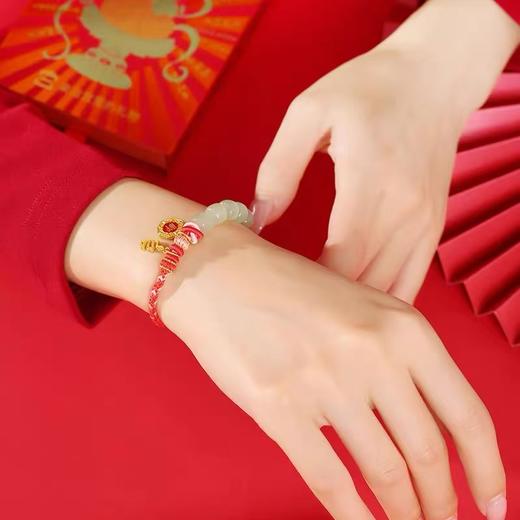 故宫吉蛇已到东陵玉手串手绳新年红绳送女友闺蜜生日新年春节礼物 商品图2