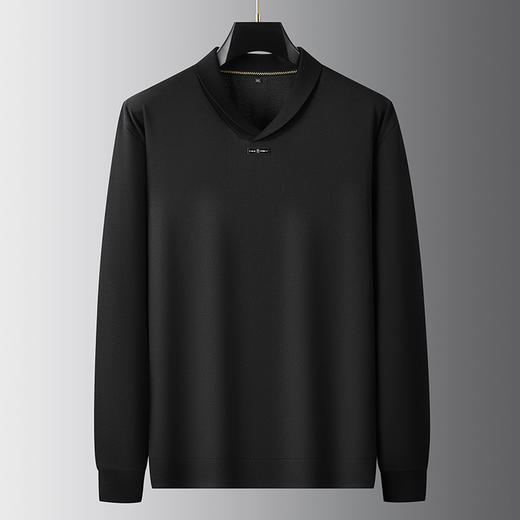 【新款DDA】大依优型大码青果领长袖T恤Polo衫加肥加大肥佬休闲商务宽松透气上衣打底 商品图6