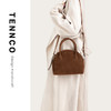 TENNCO原创【馒头包】麂皮感头层牛皮小方包复古感通勤单肩斜挎包 商品缩略图1