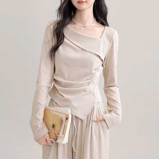 裁缝学苑AS404设计感不规则长袖T恤纸样女阔腿裤子套装打板裁剪 商品图5