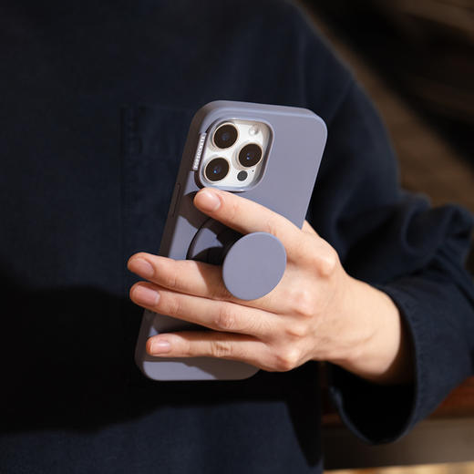 【经典纯色系列 · 向山野】珊瑚紫 POPCASE手机壳 MagSafe Popcase磁吸款 iPhone 16/15/14 商品图3