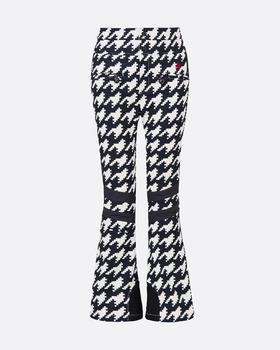 Perfect Moment - Aurora High Waist Flare Pant - Houndstooth-Black/Snow White - 女装 - 滑雪裤 - 千鸟格-黑色/白色