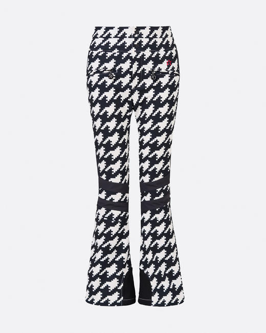 Perfect Moment - Aurora High Waist Flare Pant - Houndstooth-Black/Snow White - 女装 - 滑雪裤 - 千鸟格-黑色/白色 商品图0