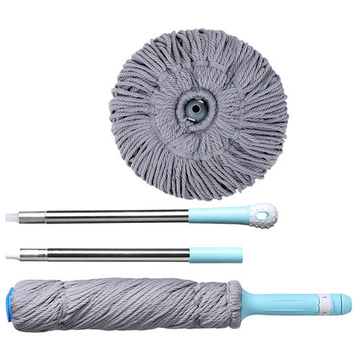 【美丽雅甩水拖】拧水拖把家用大号可替换旋转免手洗拖布墩布传统地拖+替换头 颜色随机 商品图7