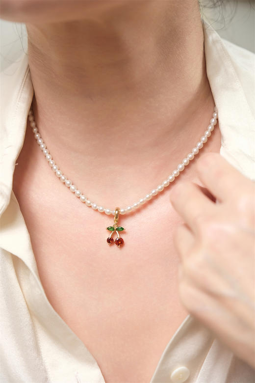 优选丨pearl moments珍刻 小樱桃 米粒珍珠项链 商品图8
