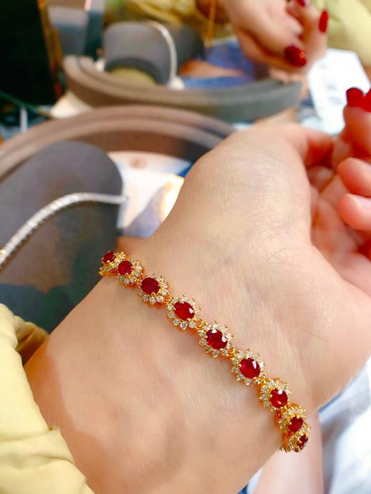 7.5ct刻面红宝石手链 商品图3