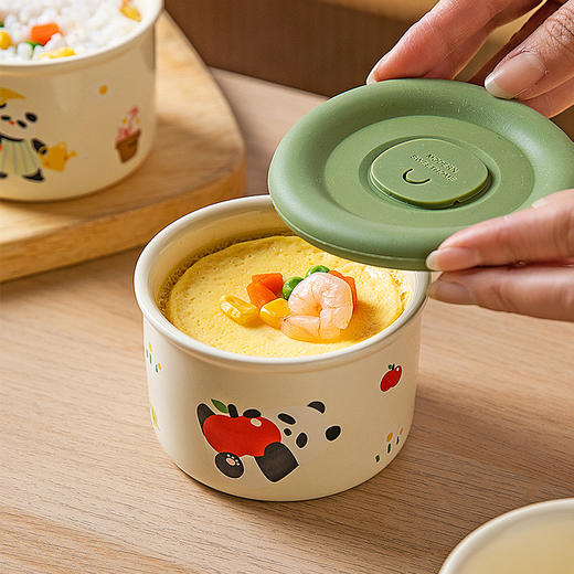 摩登主妇蒸蛋碗带盖宝宝婴儿辅食碗炖蛋鸡蛋羹炖蛊蒸蛋羹专用蒸碗 商品图0