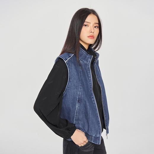 【云粉节】【新品】6楼LEE女式牛仔夹棉背心吊牌价1099 商品图1