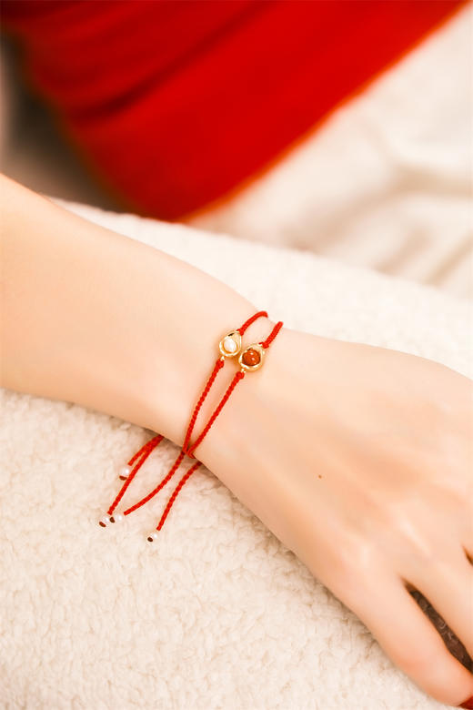 pearl moments  日富一日 小元宝（南红）红绳 商品图7