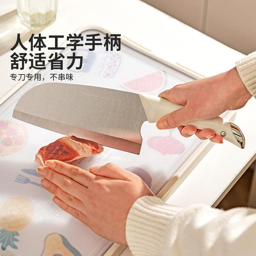 摩登主妇刀具厨房套装组合切片刀家用全套辅食厨具菜刀菜板二合一 商品图2