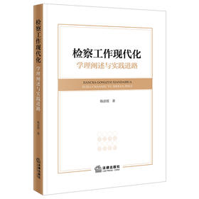 检察工作现代化：学理阐述与实践进路 韩彦霞著 法律出版社