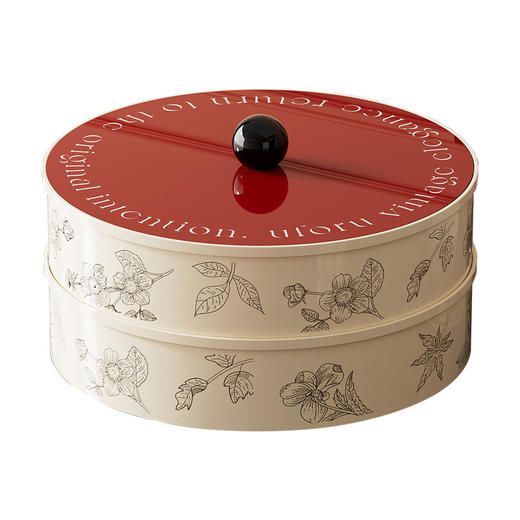 复古风果盘家用客厅茶几食品级瓜子花生零食干果盒多层分格糖果盒 商品图4