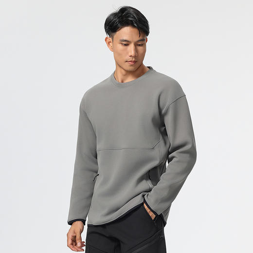 跃牌【PF系列】男女秋冬长袖圆领T恤休闲百搭外穿修身纯色男士上衣卫衣51107 商品图4
