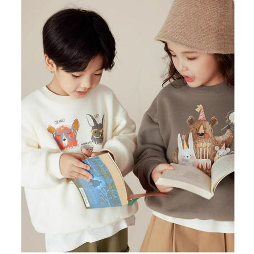 【儿童羊羔绒卫衣  男女童同款 时尚保暖 8色入】好看又保暖 冬季C位卫衣 “流水的时髦，铁打的卫衣” 商品图1