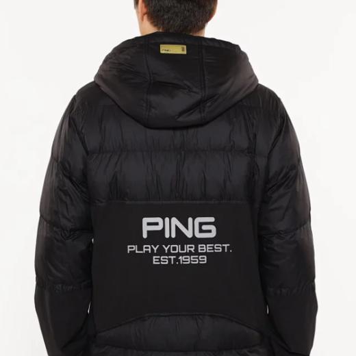 PING 金标系列 高尔夫男士 全向弹力防撕裂 双拉链保暖连帽衫外套 商品图4
