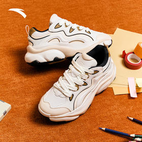 安踏萌爪鞋老爹鞋休闲鞋厚底增高女鞋冬季新款潮流运动鞋122518880R