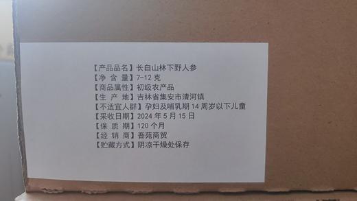 【板牙风物】长白山人参20年干参 商品图3