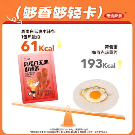【满149-100】高蛋白无油小辣条45g（麻辣味）*5袋 商品图5