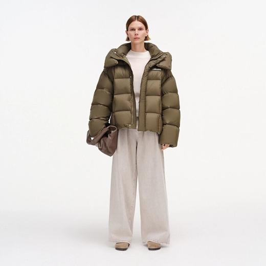 舒库羽绒服女2024冬匈牙利进口鹅绒服气质连帽外套 商品图3