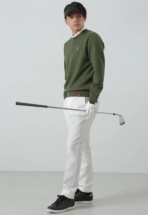 St ANDREWS 高尔夫男士 千鸟格提花弹力修身长裤 商品图3