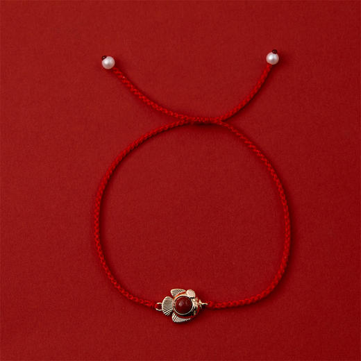 pearl moments  年年有鱼 小鱼儿（南红）红绳 商品图0