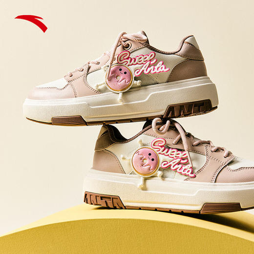 安踏萌系A道丨厚底增高女运动板鞋2025春季休闲百搭运动鞋122518033 商品图6