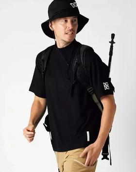 日本小众高尔夫品牌DCG男士网眼小圆领短袖