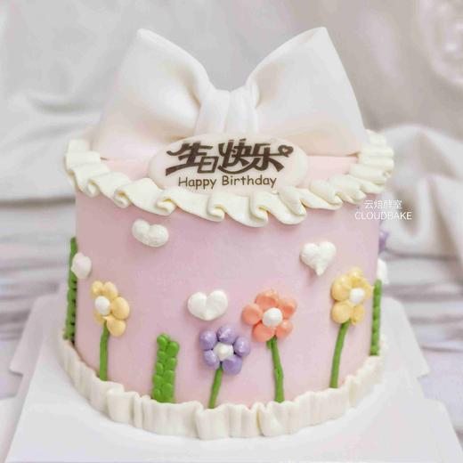 【迷你蛋糕】碎花蝴蝶结 商品图0