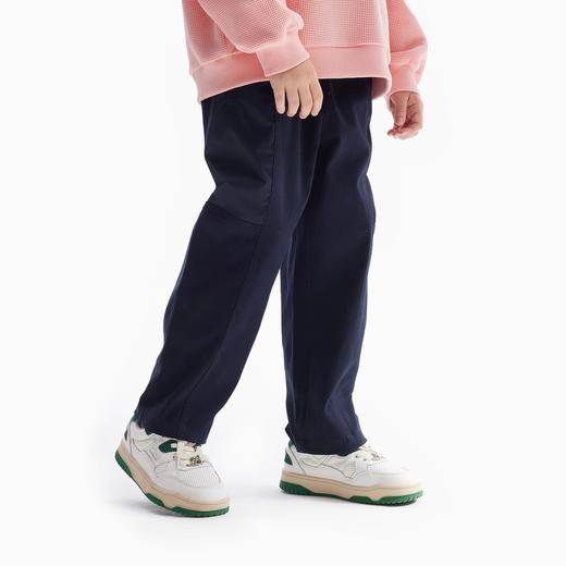 【MQD】童装女童山系工装休闲裤秋装新款宽松直筒花朵儿童运动裤 商品图1