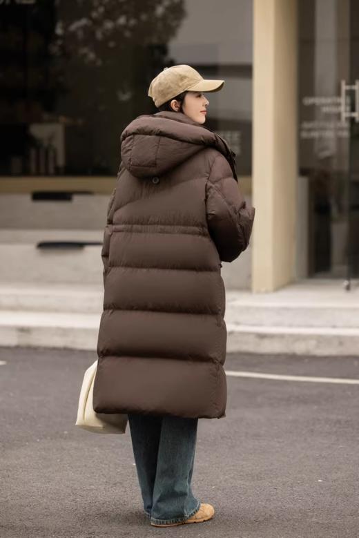 【百图lulu定制】【法棍羽绒服】90白鸭绒  蓬松 腰带可抽绳 大衍缝 中长款羽绒服 商品图2