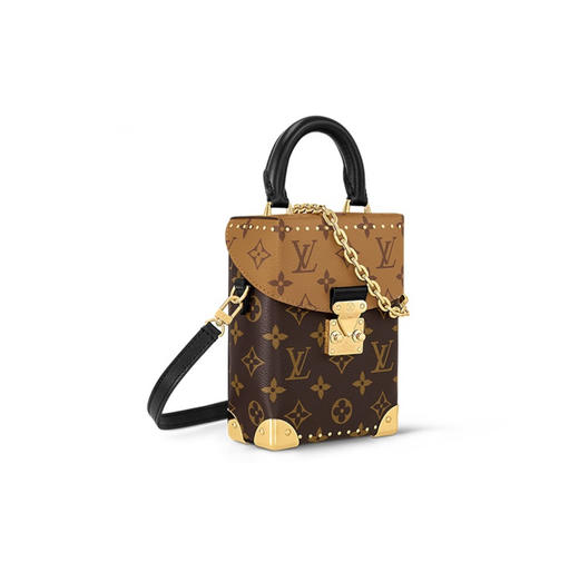 顶级免税版 VIP专柜体验 收到即官网同样 Lv Camera Box盒子包 设计独特而经典，方正小巧的独特造型，搭配复古老花和金属柳丁，时髦酷炫 商品图1