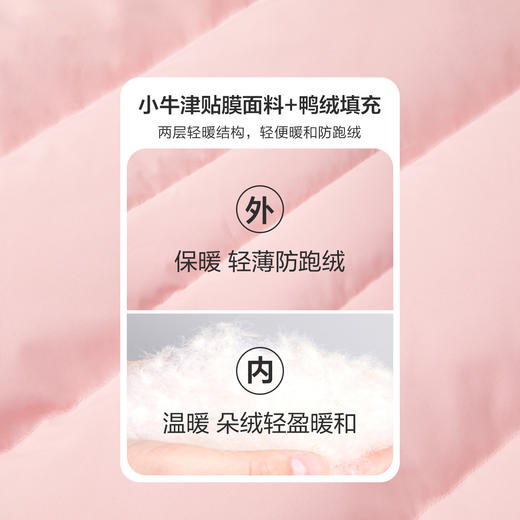 笛莎Deesha 童装女童羽绒服新款撞色长款防护羽绒服 商品图3