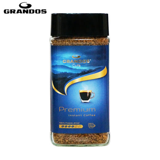 德国格兰特柏瑞姆黑咖啡速溶200g/023769 慢火烘焙技术保留咖啡原有醇香 商品图0